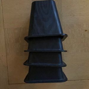 Bed Frame Black Stackers/Blocks, 4